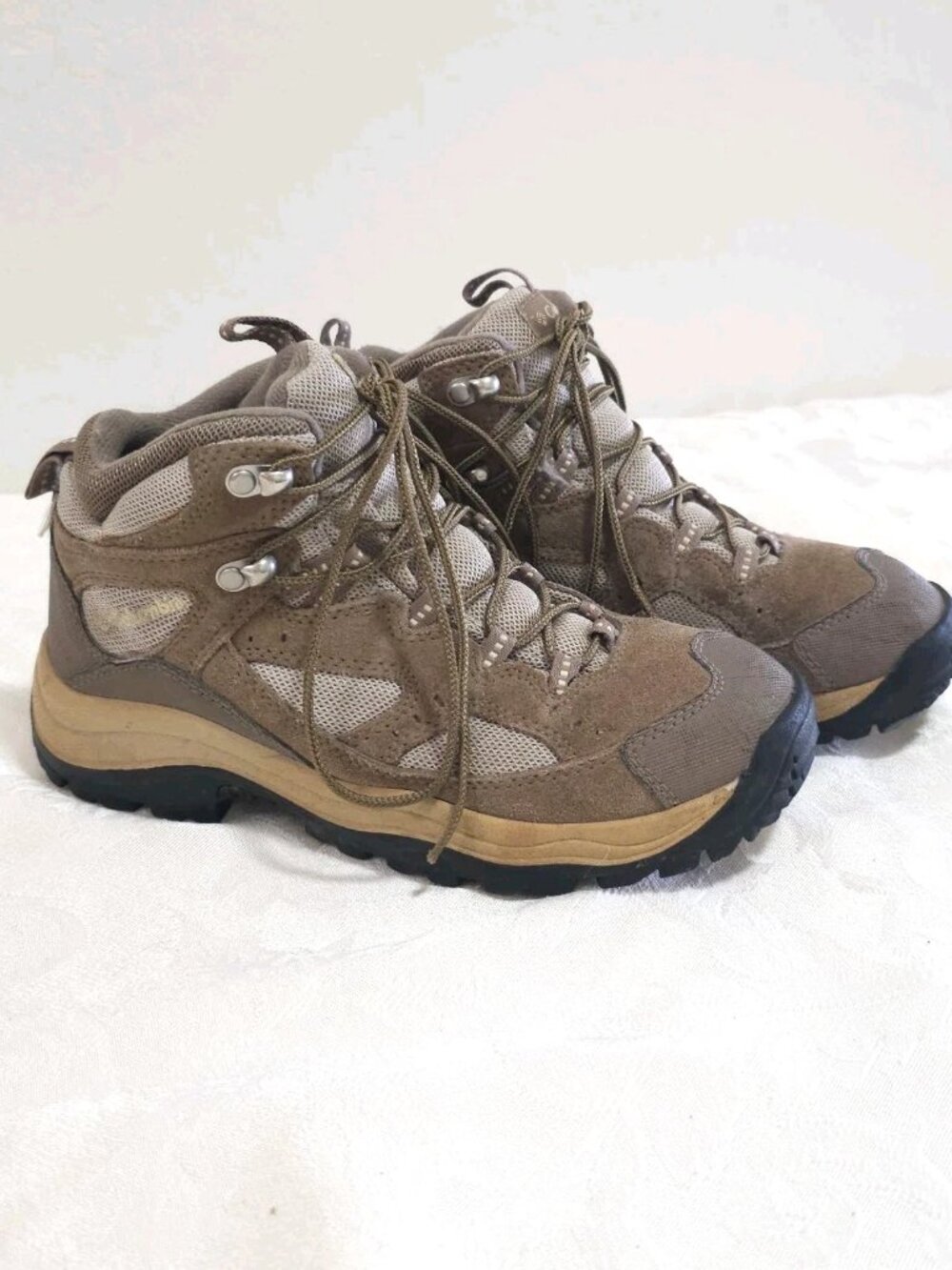 Womens Columbia Coremic Ridge 6 BL3427-250 Hiking Boots Lace Up Brown RuggedGrip